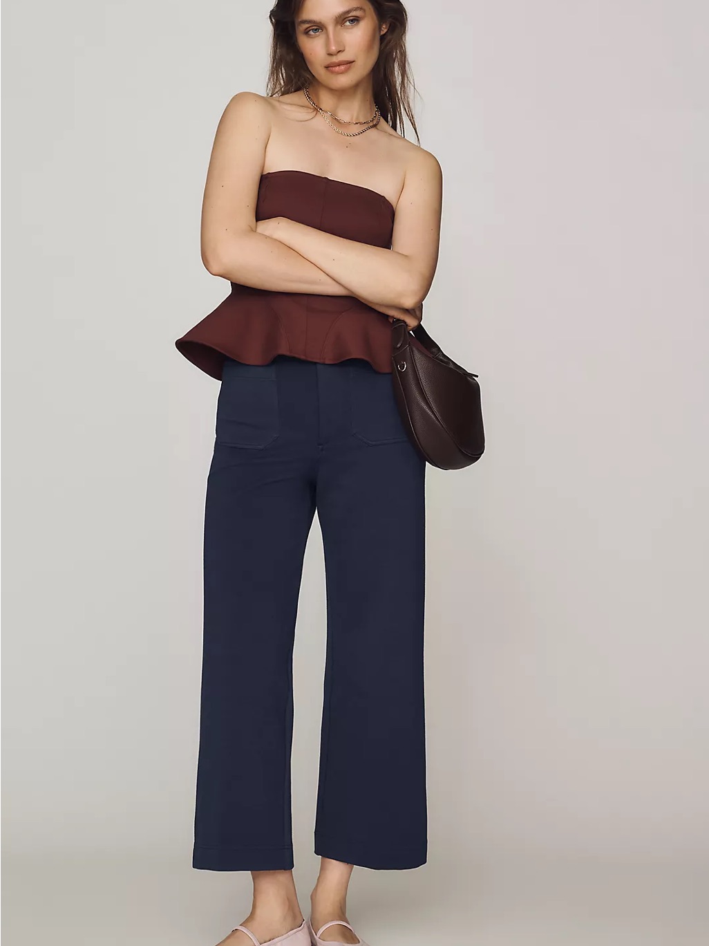 Green Collette Crop Pants